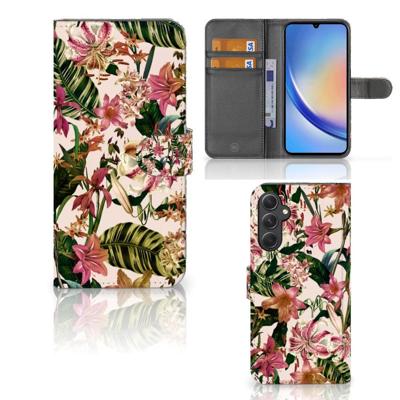 Samsung Galaxy A24 4G Hoesje Flowers Samsung Galaxy A24 4G Hoesje Flowers
