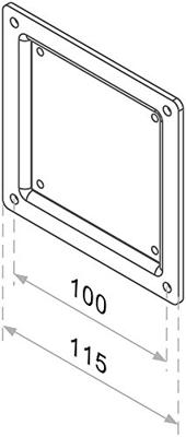 Neomounts FPMA-VESA100 VESA conversieplaat 75 naar 100
