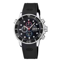 Deep Blue Master 1000 M1KUSACHRBLKBLKSTRP | Chronograph quartz diver Black - thumbnail