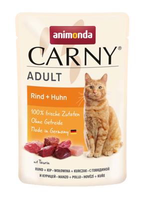 ANIMONDA Carny Adult Beef and chicken - nat kattenvoer - 85g