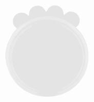 TRIXIE DEKSEL VOOR BLIK SILICONEN TRANSPARANT 7,6 CM 4X2 ST - thumbnail