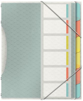 Esselte Colour&apos;Breeze sorteermap, PP, ft A4, 6 tabs, assorti