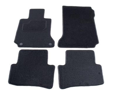 Automatten op maat - zwart stof - Mercedes C-klasse W204 sedan/touring vanaf 2007