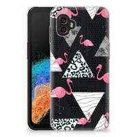 Samsung Galaxy Xcover 6 Pro | TPU Hoesje | Flamingo Triangle - thumbnail