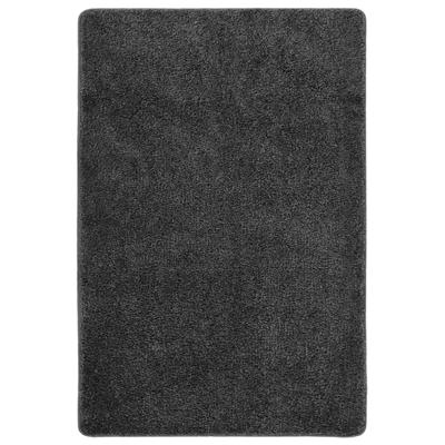 VidaXL Vloerkleed shaggy anti-slip 140x200 cm donkergrijs