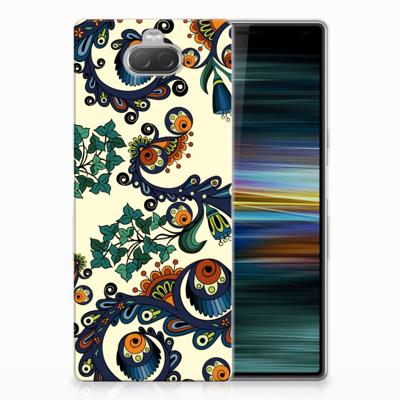 Siliconen Hoesje Sony Xperia 10 Plus Barok Flower
