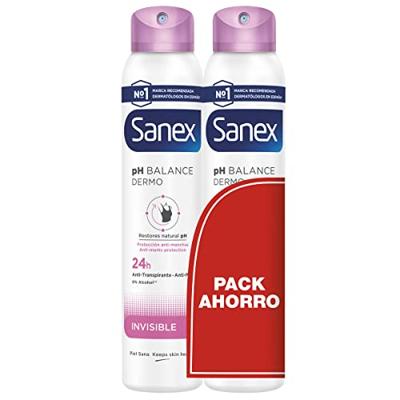 Deodorant Spray Sanex Invisible 2 Stuks 200 ml