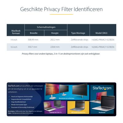 Wand patchkast Startech 162MG-PRIVACY-SCREEN