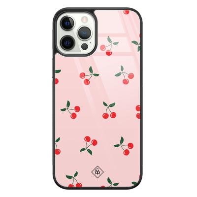 iPhone 12 Pro glazen hardcase - Kersjes