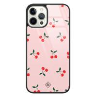iPhone 12 Pro glazen hardcase - Kersjes - thumbnail