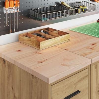 VidaXL Garagekast 30x51x85 cm massief grenenhout artisan eikenkleurig