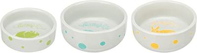 TRIXIE VOERBAK / WATERBAK KERAMIEK SPOTLIGHT KONIJN ASSORTI 11 CM