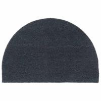 VidaXL Deurmat halfrond 40x60 cm getufte kokosvezel donkergrijs - thumbnail