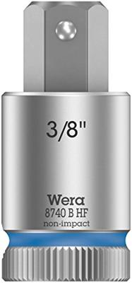 Wera 8740 B HF Binnenzeskant Zyklop Bitdop met 3/8"-aandrijving met vasthoudfunctie, 3/8" x 38 mm - 1 stuk(s) - 05003093001
