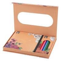 Creative Craft Group Kleurset bloemen met 10 kleurpotloden - thumbnail