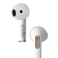 Sudio N2 snow white True Wireless Bluetooth open-ear oordopjes, multipoint-verbinding, geïntegreerde microfoon voor oproepen, 30 uur batterij met oplaadhoes, IPX4 waterdicht, USB-C en draadloos - thumbnail