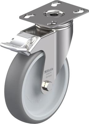 Blickle LKPXA-TPA 126G-FI Zwenkwiel met rem Wieldiameter: 125 mm Draagvermogen (max.): 120 kg 1 stuk(s)