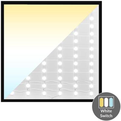 Enzo Led backlit paneel zwart 60x60cm 30w 4050lm tri-white - 5016250 Enzo Led backlit paneel zwart 60x60cm 30w 4050lm tri-white - 5016250