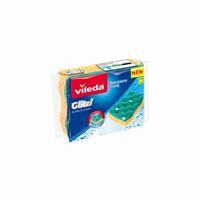 Vileda Glitzi Always Clean Schuursponsen 2 Stuks Geel/Groen - thumbnail