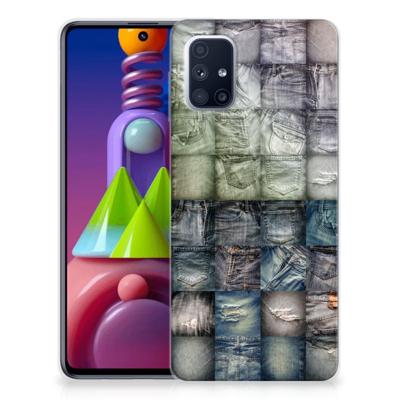 Silicone Back Cover Samsung Galaxy M51 Spijkerbroeken Silicone Back Cover Samsung Galaxy M51 Spijkerbroeken