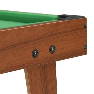 Minipooltafel 3 Feet 92x52x19 cm bruin en groen - thumbnail