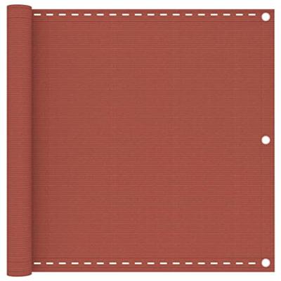 VidaXL Balkonscherm 90x400 cm hdpe terracottakleurig