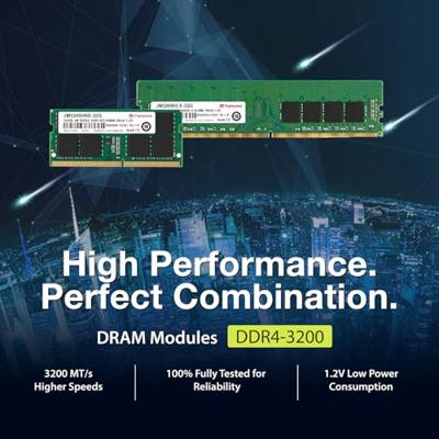 Transcend JetRAM Werkgeheugenmodule voor laptop DDR4 16 GB 1 x 16 GB 3200 MHz 260-pins SO-DIMM CL22 JM3200HSB-16G Transcend JetRAM Werkgeheugenmodule voor laptop DDR4 16 GB 1 x 16 GB 3200 MHz 260-pins SO-DIMM CL22 JM3200HSB-16G