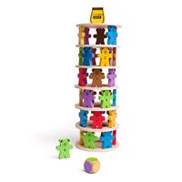 Bigjigs houten stapelspel teddyberen. - thumbnail