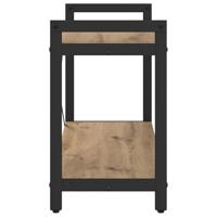 Boekenkast artisanaal eikenkleurig 80 x 30 x 48.5 cm - thumbnail