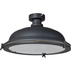 Urban Interiors plafondlamp 'Bronx Ø42', kleur Mat Zwart