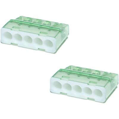 5-polige Lasklem Wit 0.2-2.5 mm² - Set van 2 Stuks