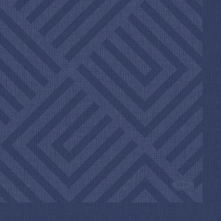 Duni 3-Laags Papieren Servetten Mosaic 24x24 cm 20 Stuks Donkerblauw