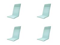 Kussen hoog universeel ca. 120x50 cm Napels azure water repellent coating (4 stuks) Madison - Madison - thumbnail