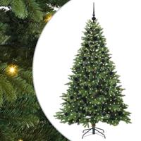 Kunstkerstboom met 300 LED met standaard Groen 180 cm PE en PVC - thumbnail