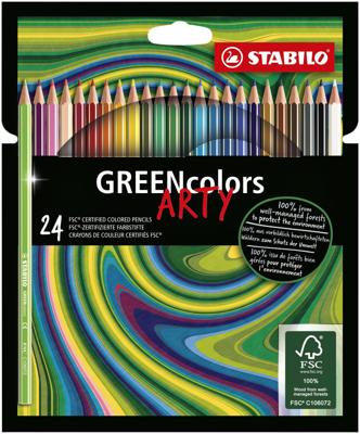 Kleurpotlood stabilo 6019 greencolors arty 24st | 6 stuks