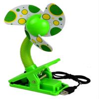 Baby wieg kinderwagen fan mini draagbare clip USBCharging slaapzaal kantoor kleine elektrische ventilator (groen) - thumbnail