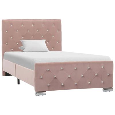Bedframe stof roze 90x200 cm Bedframe stof roze 90x200 cm