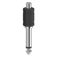 Hama Audio-adapter, cinch-koppeling - 6,3-mm-jack mono Mini jack kabel - thumbnail