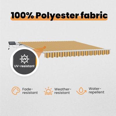 VidaXL Inklapbaar zonnescherm multikleur 300 x 250 cm stof en staal