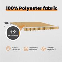 VidaXL Inklapbaar zonnescherm multikleur 300 x 250 cm stof en staal - thumbnail