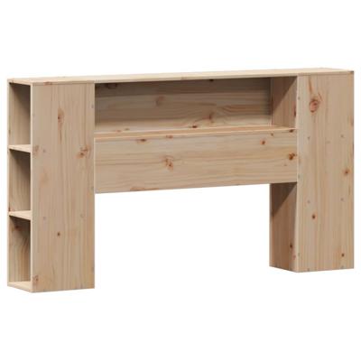Bed met boekenkast zonder matras massief grenenhout 135x190 cm - thumbnail