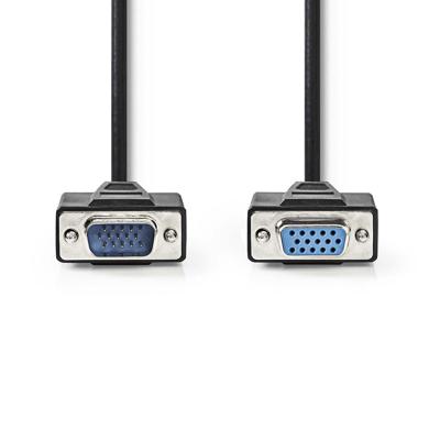VGA-kabel | VGA male - VGA female | 10 m | Zwart