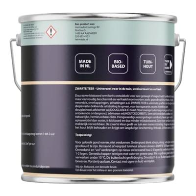 Hermadix impraline mat 2500 ml zwarte teer zwart - thumbnail