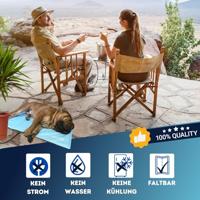 Nosli Zelfkoelende Koelmat voor Honden en Katten 76x103 cm Zeeblauw - thumbnail