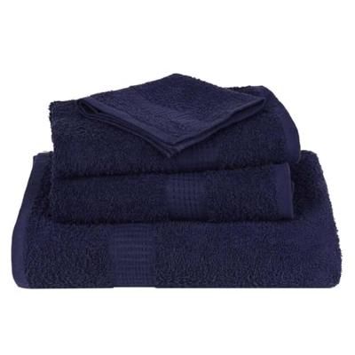 VidaXL Washandjes frogn 4 st 30x30 cm 360 g/m² marineblauw VidaXL Washandjes frogn 4 st 30x30 cm 360 g/m² marineblauw