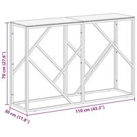 Wandtafel roestvrijstaal en gehard glas goudkleurig - thumbnail