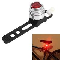 Aluminium fiets fietsen voor achterste staart helm rood wit LED flitslichten veiligheidswaarschuwing lamp fietsen voorzichtigheid licht waterdicht (ro - thumbnail