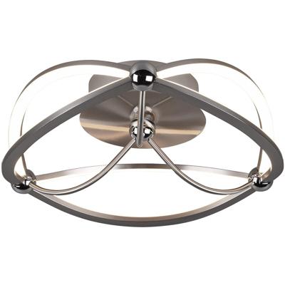 LED Plafondlamp 20W Dimbaar - Warm Wit 3000K - Mat Nikkel