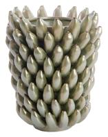 Light & Living Vaas 'Zita' Keramiek, 34cm hoog, kleur Groen - thumbnail