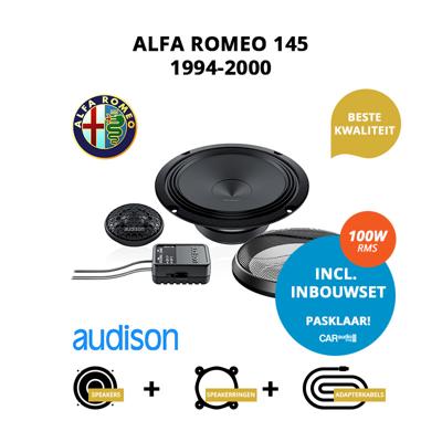 Premium speakers voor Alfa Romeo 145 1994-2000 - Voordeuren